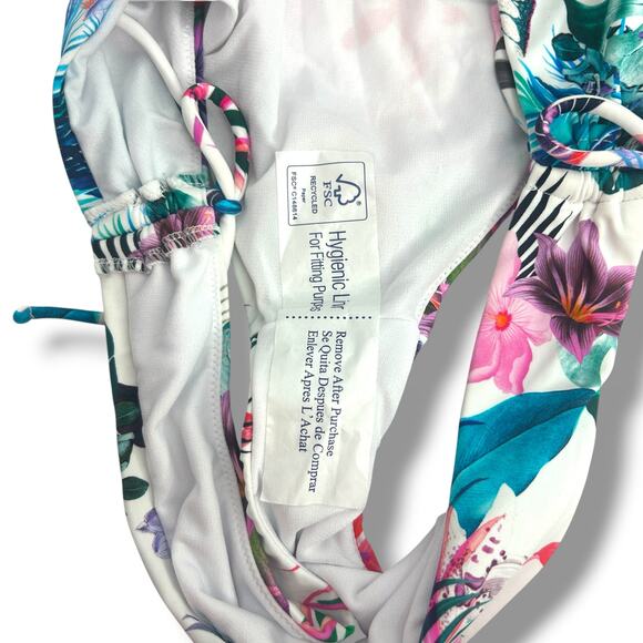 NEW Mix & Match Bikini Set Size Large 36/38C Green Tropical Coco Reef Raisins - Picture 7 of 15